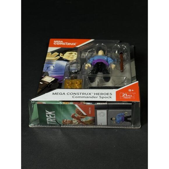 Star Trek Mega Construx Commander Spock Figure Series 2, We Ship Daily Mon-Sat - Picture 2 of 4